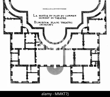 Château-Neuf de Saint-Germain-en-Laye - Demi-Plan Stockfoto