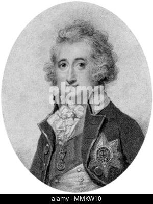 Von William Lane, nach Richard Cosway, Walze gravieren, veröffentlicht ca. 1791 4. Herzog von Rutland Stockfoto