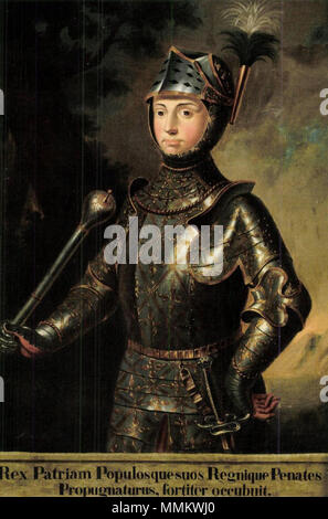 Portrait von Louis II. von Ungarn. 1838. Borsos Portrait von Louis II. von Ungarn 1838 Stockfoto