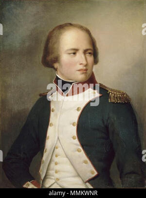 Français: louis-nicolas Davout, Oberstleutnant au 3e Bataillon de l'Yonne en 1792 (1770-1823). 1834. Davout Oberstleutnant Stockfoto