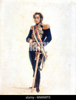 . Englisch: Kaiser Pedro I. von Brasilien um Alter 18, c 1816. ca. 1816. Jean-Baptiste Debret (1768 - 1848) Alternative Namen: Jean Baptiste Debret Beschreibung französischer Maler und Lithograph Datum der Geburt / Tod 18. April 1768 und vom 28. Juni 1848 Ort der Geburt / Todes Paris Paris arbeiten Standort Paris, Rom, Rio de Janeiro Authority control: Q 281998 5028617 ISNI VIAF:?:? 0000 0000 8084 3278 ULAN:?? n 500011760 LCCN: 82027719 GND:? 119057395 WorldCat Kaiser Pedro I 1816 Stockfoto