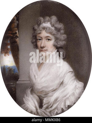 . Englisch: Hester Bellingham (1763-1844) Hester Bellingham (1763-1844) * oval, 95 mm hoch * bezeichnet Verso: Hester Hester Frances Bellingham Bellingham (1763-1844), von Henry Edridge Stockfoto