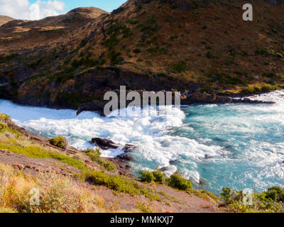 Salto Chico, Rio Paine Nationalpark Torres del Paine, Patagonien Stockfoto