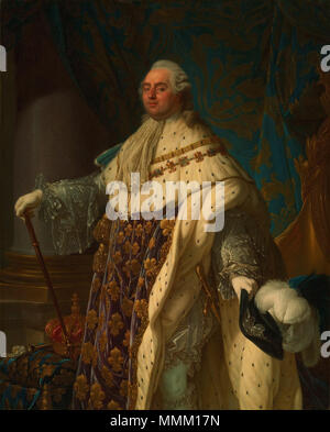 Antoine-françois Callet. Porträt von König Louis XVI. IN VOLLE KRÖNUNG REGALIA Stockfoto