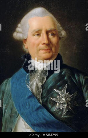 Englisch: Charles Gravier, Graf von Vergennes, Staatsminister für auswärtige Angelegenheiten (1717-1787) (Ernte von einem ovalen Porträt). Français: Charles Gravier, comte de Vergennes, Ministre d'État des Affaires Etrangères (1717-1787) (tronqué d'un Portrait ovale). Englisch: Schätzungen zufolge zwischen 1774 und 1787 (Herrschaft von Louis XVI., Tod) Français: Estimé entre 1774 et 1787 (règne de Louis XVI, Mort). Vergennes, Charles Gravier comte de Stockfoto