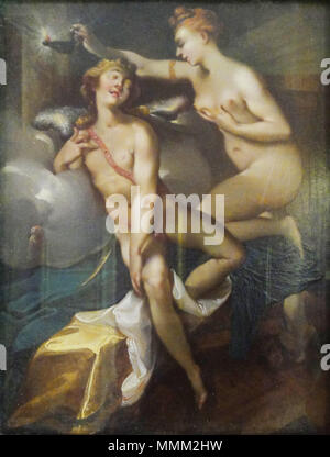 Amor und Psyche. ca. 1605/1606. Joseph Heintz der Ältere (1564-1609) Beschreibung Schweizer Maler Geburtsdatum / Tod 11. Juni 1564 vom 15. Oktober 1609 Ort der Geburt / Todes Basel Prag arbeiten Standort Augsburg, Prag Authority control: Q 535474 3265420 ISNI VIAF:?:? 0000 0000 8338 8864 ULAN:?? Nr 500004495 LCCN: 90015469 WGA:? Heintz, Joseph der Ältere WorldCat Augsburg Schaezlerpalais Mattes 2013-05-05 (35) Stockfoto