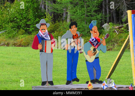 Drei Musiker an codroy Valley, Neufundland, Kanada Stockfoto