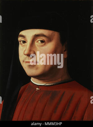 Porträt eines Menschen. ca. 1475. Antonello da Messina 054 Stockfoto