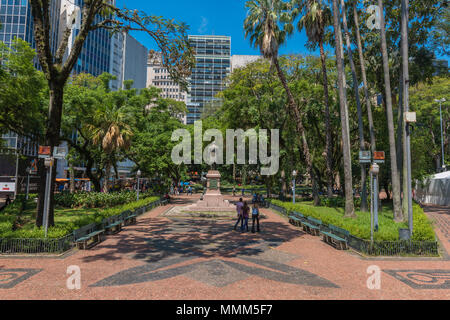 Das tägliche Leben im hektischen Stadtzentrum, Porto Alegre, Rio Grande do Sul, Brasilien, Lateinamerika Stockfoto