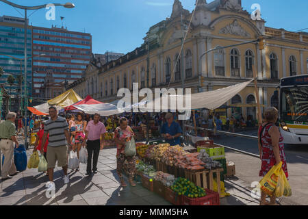 Tägliche Markt im Zentrum von Porto Alegre, Rio Grande do Sul, Brasilien, Lateinamerika Stockfoto