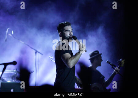 Kendji Girac ist ein französischer Sänger. Er ist der Gewinner der Saison 3 der Musik Wettbewerb die Stimme: la Plus Belle voix als Teil von Team Mika. Stockfoto