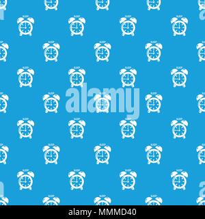 Wecker Muster nahtlose Vektor blau Stock Vektor