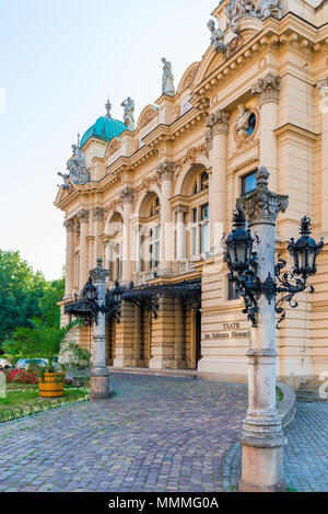 Theater. Juliusz slowakische Drama Theater im Zentrum von Krakau, Polen Stockfoto