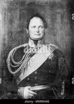 . Englisch: Gemälde von Friedrich Wilhelm IV. von Preußen an Iolani Palast. Zu Kamehameha III im Jahr 1847 vorgestellt, Ankunft in den Inseln auf 1848. Hung im Speisesaal des Iolani Palast während der Regierungszeit von König Kalakaua. [1]. ca. 1847. Friedrich Wilhelm IV., Malerei, Iolani Palast (PP -11-3-019) Stockfoto