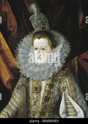 Portrait von Margarete von Österreich (1584-1611). 1606. Juan Pantoja de la Cruz 016 7/8 Stockfoto