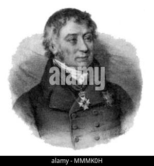 . Englisch: Carl Gustaf af Leopold Svenska: Carl Gustaf af Leopold. ca. 1825. Nils Personne (Text), Johan Gustaf Sandberg (Bild) 052 - Leopold-Svenska teatern 4 Stockfoto