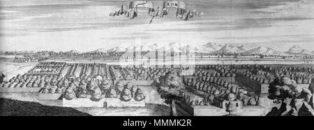 . Français: Vue de la Ville de Qom, Iran. 1723. Jean Chardin (1643-1713) Alternative Namen Joan Chardin, Jean-Baptiste Chardin, Sir John chardin Beschreibung Französisch Explorer und Historiker Geburtsdatum / Tod 26. November 1643 vom 26. Januar 1713 Ort der Geburt / Todes Paris London Arbeiten Standort Paris, Iran, Indien, Paris, Smyrna und Konstantinopel, Halbinsel Krim, Kaukasus, Antioquia, Georgia, Isfahan, Indien, Paris, London Authority control: Q 714834 VIAF:?:? ISNI 49223162 0000 0001 0898 3265 82080215 LCCN:?n NLA:?? 119384086 35027406 GND: WorldCat 13 Chardin Qom Stockfoto