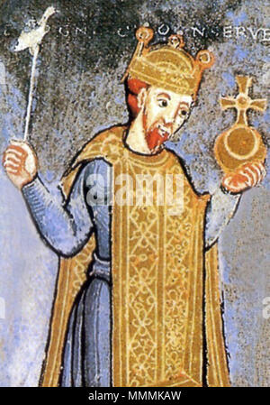 . Englisch: Heinrich III., Kaiser des Heiligen Römischen Reiches. . 11. Jahrhundert. Unbekannt Heinrich III (HRE) Stockfoto