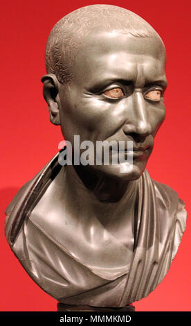 "Grüne Caesar"; Porträt von Gaius Julius Cäsar (100-44 v. Chr.). zwischen ca. 13 und ca. AC. 0013 Ein grüner Caesar Altes Museum Berlin anagoria Stockfoto