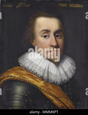 Albert, Graf von Nassau-Dillenburg, in der Werkstatt von Jan van Antonisz Portrait von Albert (1596-1626), Graf von Nassau-Dillenburg. 1622. Albert van Nassau-Dillenburg Stockfoto