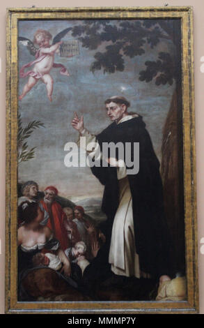 . Español: La Obra Vertreter al religioso dominico San Vicente Ferrer predicando. San Vicente Ferrer predicando. 1644. Alonso Cano Valencia Stockfoto