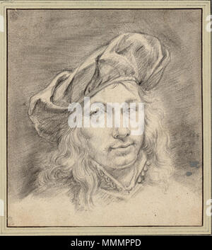 Selbstportrait mit Kappe (Alter 34).. 1664. Adriaen van der Kabel - Selbstportrait Stockfoto