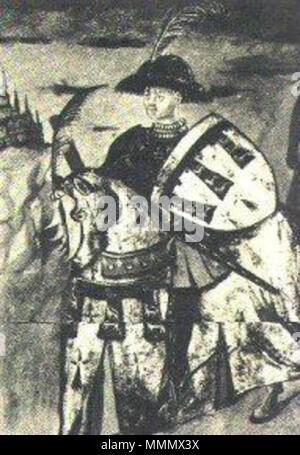 . Portrait von Arthur III., Herzog von Bretagne. 15. Jahrhundert. Unbekannt 58 Arthur de Richemond Stockfoto