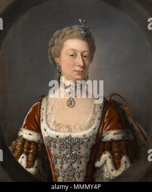 . Englisch: Portrait von Augusta von Sachsen-Gotha, Prinzessin von Wales (1719-1772). 18. Studio von Jean-Baptiste Van Loo (1684 - 1745) Beschreibung Französische Maler Geburtsdatum / Tod 11. Januar 1684 19. September 1745 Ort der Geburt / Todes Aix Aix Arbeit Ort Turin, Paris, London Authority control: Q 542541 VIAF:?:? ISNI 39647882 0000 0000 6661 9907 ULAN:? 500023372 LCCN:? Nr 2001048206 WGA:?: LOO, Jean-Baptiste Van WorldCat 63 Augusta von Sachsen-Gotha, Prinzessin von Wales Stockfoto