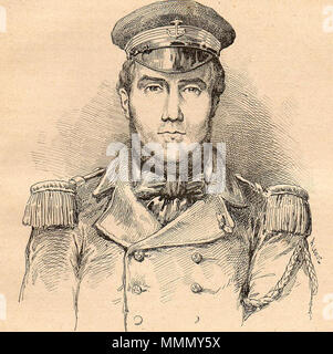 . Portrait von Auguste Marceau 1806-1851 einem französischen Marineoffizier. 2. Februar 2008 (Datum des Uploads). Scan von arsène Lapin 64 Auguste Marceau gemacht Stockfoto