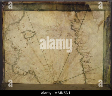 Das Westliche Mittelmeer. ca. 1430. 100 Brooklyn Museum - Karte Das Westliche Mittelmeer Stockfoto