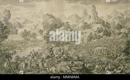 "Die Aufhebung der Belagerung des Schwarzen Flusses (Khara-Usu)' ('La Levée du Siège de la Rivière Noire - Khara-Usu -') Stockfoto