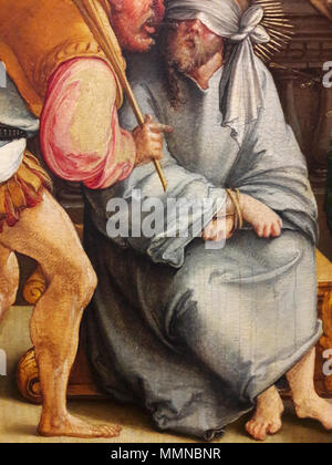 Mocking Christi (Detail).. ca. 1535-1538. Meßkirch Mocking Christi (Detail) 02. Stockfoto