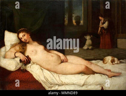 Die Venus von Urbino. 17. Jahrhundert. Anonyme Venus von Urbino Stockfoto