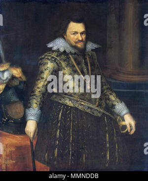 Portrait von Philips Willem (1554-1618), Prinz von Oranien.[1] Alternative Titel (s): Philip William (1554-1618), Prinz von Oranien.[2] Anfang des 17. Jahrhunderts (1600-1641). Michiel Jansz van Mierevelt - filips Willem Prins van Oranje Stockfoto