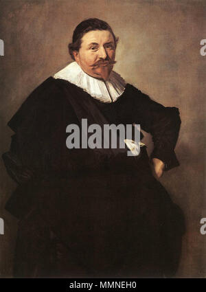 . Porträt von Lucas de Clercq. Anhänger der Datei: Frans Hals - Feyntje Van Steenkiste.jpg. Porträt von Lucas de Clercq (ca. 1603-1652). 1635. Frans Hals - Lucas de Clercq - WGA 11125 Stockfoto