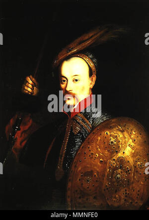 Portrait der Litauischen Feld Hetman Wincenty Korwin Gosiewski.. zwischen 1650 und 1651. Wincenty Korwin Gosiewski Stockfoto