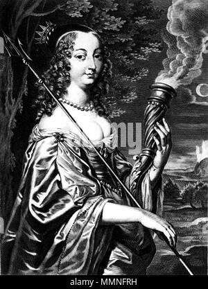 . Englisch: Königin Marie Louise Gonzaga de Nevers als Proserpina. Proserpine la nuict.. 1655. Ludwika Maria Gonzaga Allegorie Stockfoto