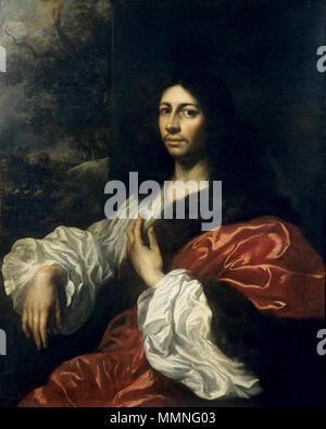 Porträt eines jungen Mannes (Selbstporträt).. ca. 1660-1665. Jan Lievens003 Stockfoto