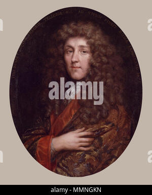 Portrait von Thomas Burnett (ca. 1635-1715). 1675. Thomas Burnett von Jacob Ferdinand Voet Stockfoto