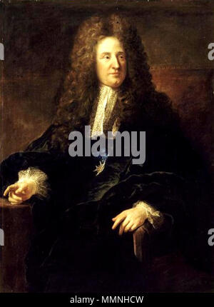 Portrait von Jules Hardouin-Mansart (1645-1708), Premier architecte du Roi. 1699. Jules Hardouin-Mansart Stockfoto