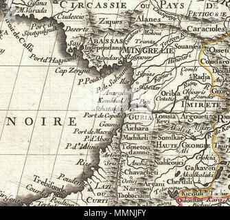 . Englisch: ein feines First edition Beispiel 1724 Karte Guillaume De L'Isle in Persien. Abdeckungen von der Krim und dem Asowschen Meer im Süden an den Persischen Golf und die Straße von ormuz und Osten so weit wie Kaschmir (Cachmir) und Kabul (Caboul). Diese Karte umfasst moderne Iran, Irak, Afghanistan, Kuwait, Usbekistan, Turkmenistan, Tadschikistan, Georgien, Armenien und Aserbaidschan, mit angrenzenden Teile von Russland, Pakistan, der Türkei, der Ukraine und Kasachstan und Arabien. Kartierung kartographisch De L'Isle of Persia markiert einen bedeutenden Fortschritt im Europäischen kartografischen Kenntnisse der Region. Dieses ma Stockfoto
