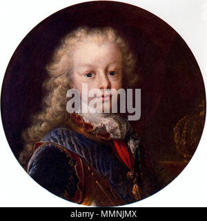 . Español: Retrato del Infante Fernado de Borbón (1713-1759), Que llegaría a reinar en España como Fernando VI y que Era hijo del rey Felipe V de España y de la Reina María Luisa Gabriela de Saboya. Englisch: Infante Fernando, zukünftige König Fernando VI (1713-1759)) El infante Fernando de Borbón (futuro Fernando VI de España). 1727. Infante Fernando (zukünftige König Fernando VI) im Jahre 1727 durch Melendez Stockfoto