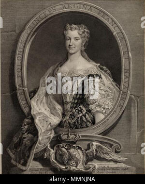 . Portrait von Marie Leszczyńska (1703-1768) Königin Marie Leszczynska von Laurent Autos nach Loo Stockfoto