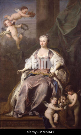 Porträt von Caroline von Ansbach (1683-1737). 1735. Caroline Wilhelmina von Brandenburg-Ansbach von Jacopo Amigoni Stockfoto