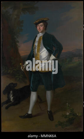 Portrait von Sir James Dashwood (1715-1779). 1737. Seeman Dashwood Stockfoto