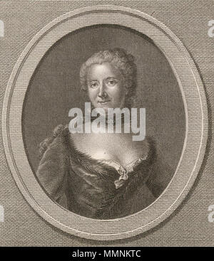 . Portrait von Emilie du Châtelet (1706-1749). 18. Emilie Du Chatelet Stockfoto