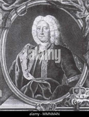 . Herzog Christian Ernst von Sachsen-Coburg-Saalfeld Portrait von Christian Ernst II., Herzog von Sachsen-Coburg-Saalfeld (1683-1745). ca. 1750. Christianernscoburgsaalfeld Stockfoto