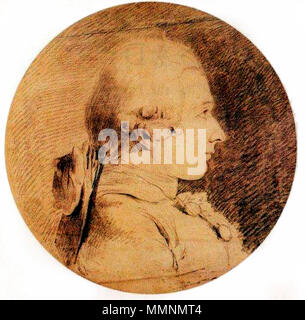 . Englisch: Portrait von Donatien Alphonse François de Sade von Charles Amédée Philippe van Loo. Die Zeichnung stammt von 1760, als die Sade fast 20 Jahre alt war. Es ist das einzige bekannte authentische Porträt des Marquis. Porträt des Marquis de Sade (1740-1814). 1760. Marquis de Sade Porträt Stockfoto