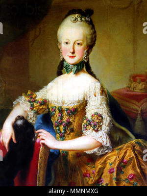 . Englisch: Portrait von Erzherzogin Maria Elisabeth von Österreich (1743-1808). 1760. Marie Elizabeth Stockfoto