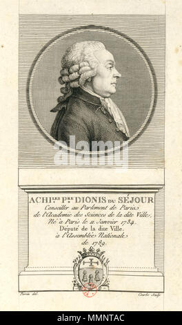 Achille Pierre Dionis du Séjour (Courbe &Amp; Perrin) Stockfoto